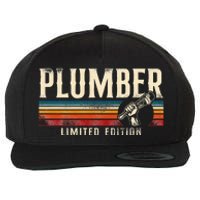 Plumbing Plumber Vintage Retro Plumber Limited Edition Wool Snapback Cap