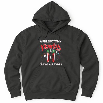 Phlebotomy Phlebotomist Vein Health Syringe Blood Donor Gift Hoodie
