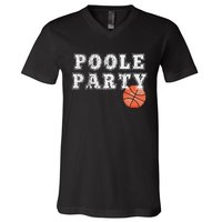 Poole Party vintage Basketball sport lovers V-Neck T-Shirt