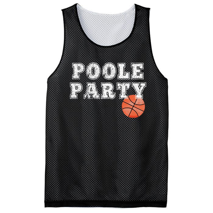 Poole Party vintage Basketball sport lovers Mesh Reversible Basketball Jersey Tank