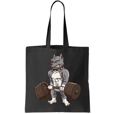 Pitbull Powerlifting Weight Lifting Dog Lovers Gift Bag