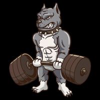 Pitbull Powerlifting Weight Lifting Dog Lovers Gift Baby Bodysuit