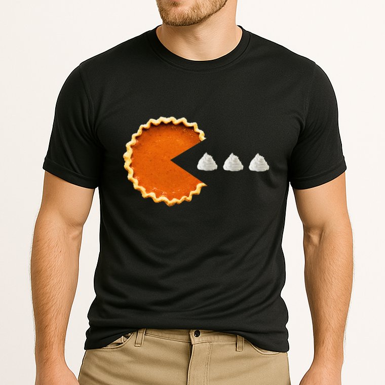 Pumpkin Pie Whipped Cream Video Game Thanksgiving Performance Shirt