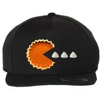 Pumpkin Pie Whipped Cream Video Game Thanksgiving Wool Snapback Cap