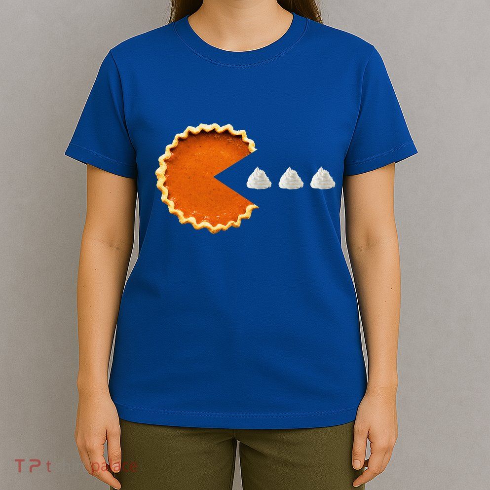Pumpkin Pie Whipped Cream Video Game Thanksgiving T-Shirt