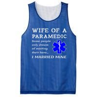 Proud Paramedic Wife Husband Ambulance Crew Ems Emr Wives Gift Mesh Reversible Basketball Jersey Tank