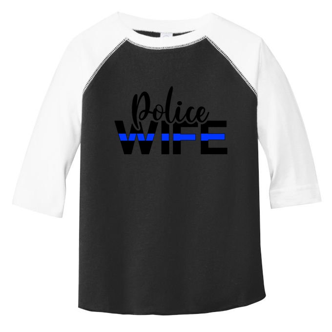 Proud Police Wife Of A Police Officer Wife Cop Wife Gift Toddler Fine Jersey T-Shirt
