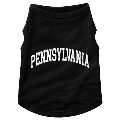Pennsylvania PA Worn Design Classic Doggie Tank