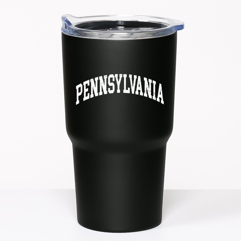 Pennsylvania PA Worn Design Classic Tumbler