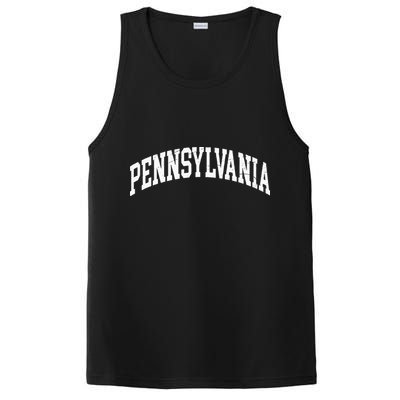 Pennsylvania PA Worn Design Classic PosiCharge Competitor Tank