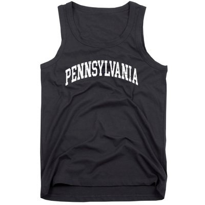 Pennsylvania PA Worn Design Classic Tank Top