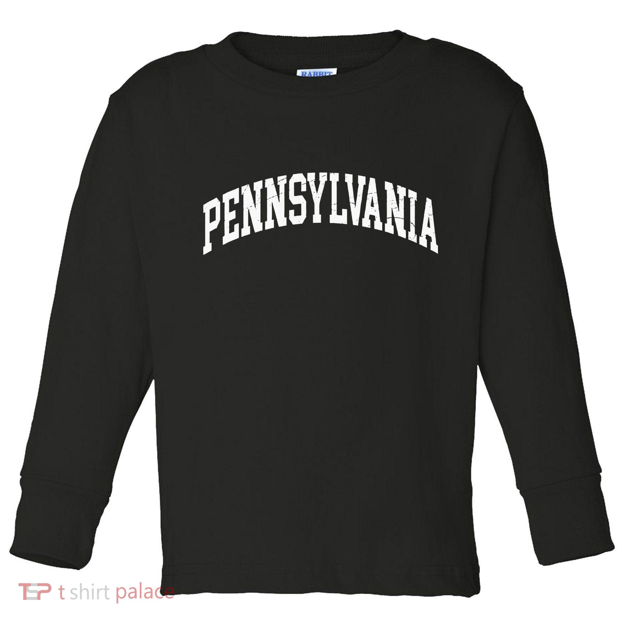 Pennsylvania PA Worn Design Classic Toddler Long Sleeve Shirt