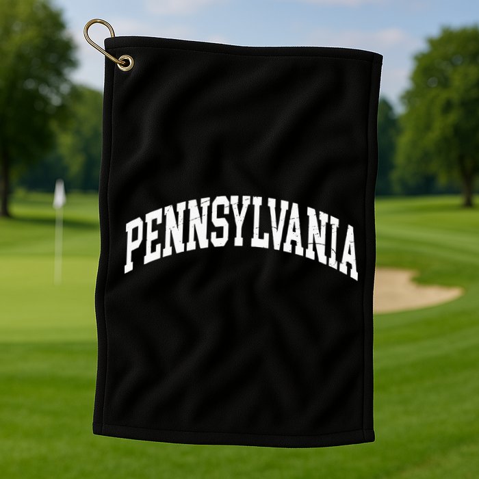 Pennsylvania PA Worn Design Classic Golf Towel