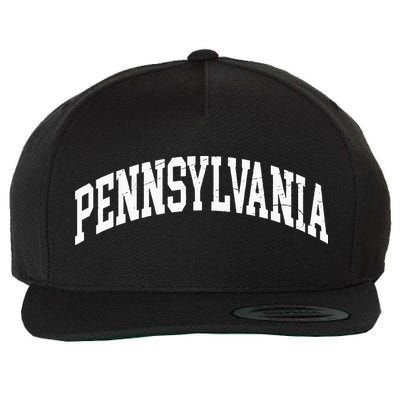 Pennsylvania PA Worn Design Classic Wool Snapback Cap