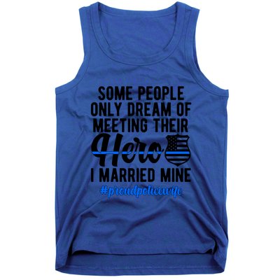 Proud Police Wife Police Officer Wife Of A Police Officer Gift Tank Top