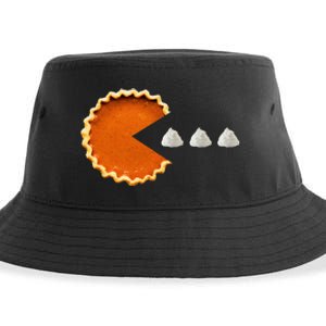 Pumpkin Pie Whipped Cream Video Game Thanksgiving Sustainable Bucket Hat