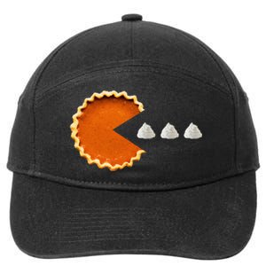 Pumpkin Pie Whipped Cream Video Game Thanksgiving 7-Panel Snapback Hat