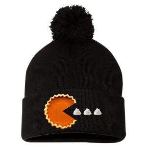 Pumpkin Pie Whipped Cream Video Game Thanksgiving Pom Pom 12in Knit Beanie