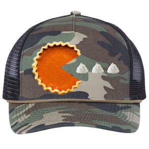 Pumpkin Pie Whipped Cream Video Game Thanksgiving Retro Rope Trucker Hat Cap