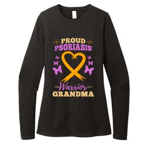 Proud Psoriasis Warrior Grandma Psoriasis Awareness Cute Gift Womens CVC Long Sleeve Shirt