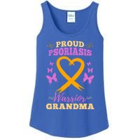 Proud Psoriasis Warrior Grandma Psoriasis Awareness Cute Gift Ladies Essential Tank