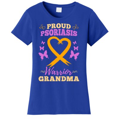 Proud Psoriasis Warrior Grandma Psoriasis Awareness Cute Gift Women's T-Shirt