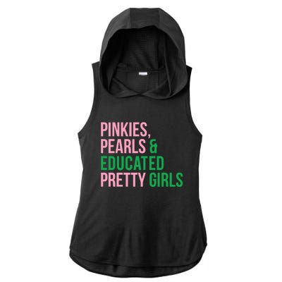 Pinkies Pearles & White House Pretty Ladies PosiCharge Tri-Blend Wicking Draft Hoodie Tank