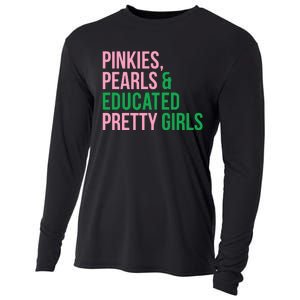 Pinkies Pearles & White House Pretty Cooling Performance Long Sleeve Crew