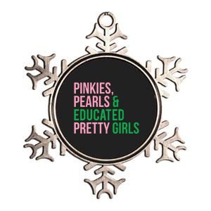 Pinkies Pearles & White House Pretty Metallic Star Ornament