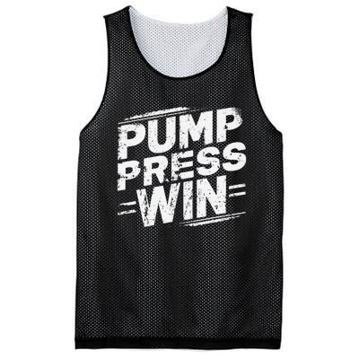 Pump Press Win Motivational Arm Wrestling Armwrestling Mesh Reversible Basketball Jersey Tank