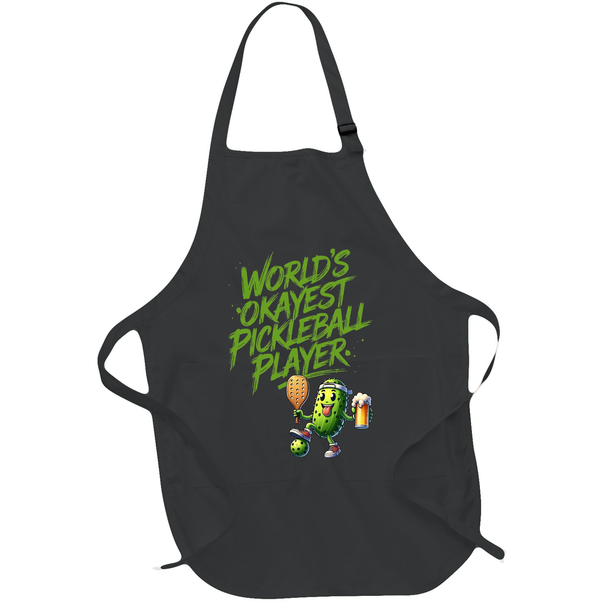 Pickle Player World's Okayest Pickleball  Apron