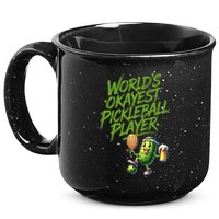 Pickle Player World's Okayest Pickleball  15oz Campfire Ceramic Mug