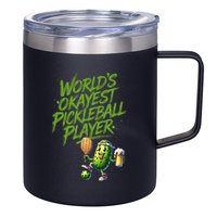 Pickle Player World's Okayest Pickleball  12oz Stainless Steel Coffee Mug