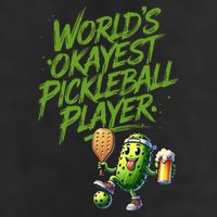 Pickle Player World's Okayest Pickleball  12oz Stainless Steel Coffee Mug