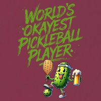 Pickle Player World's Okayest Pickleball  16oz Travel Tumbler