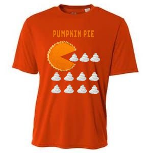 Pumpkin Pie Whipped Cream Thanksgiving Day Funny Cooling Performance Crew T-Shirt