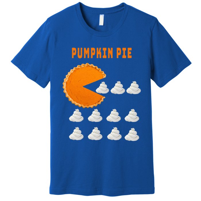 Pumpkin Pie Whipped Cream Thanksgiving Day Funny Premium T-Shirt