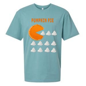 Pumpkin Pie Whipped Cream Thanksgiving Day Funny Sueded Cloud Jersey T-Shirt