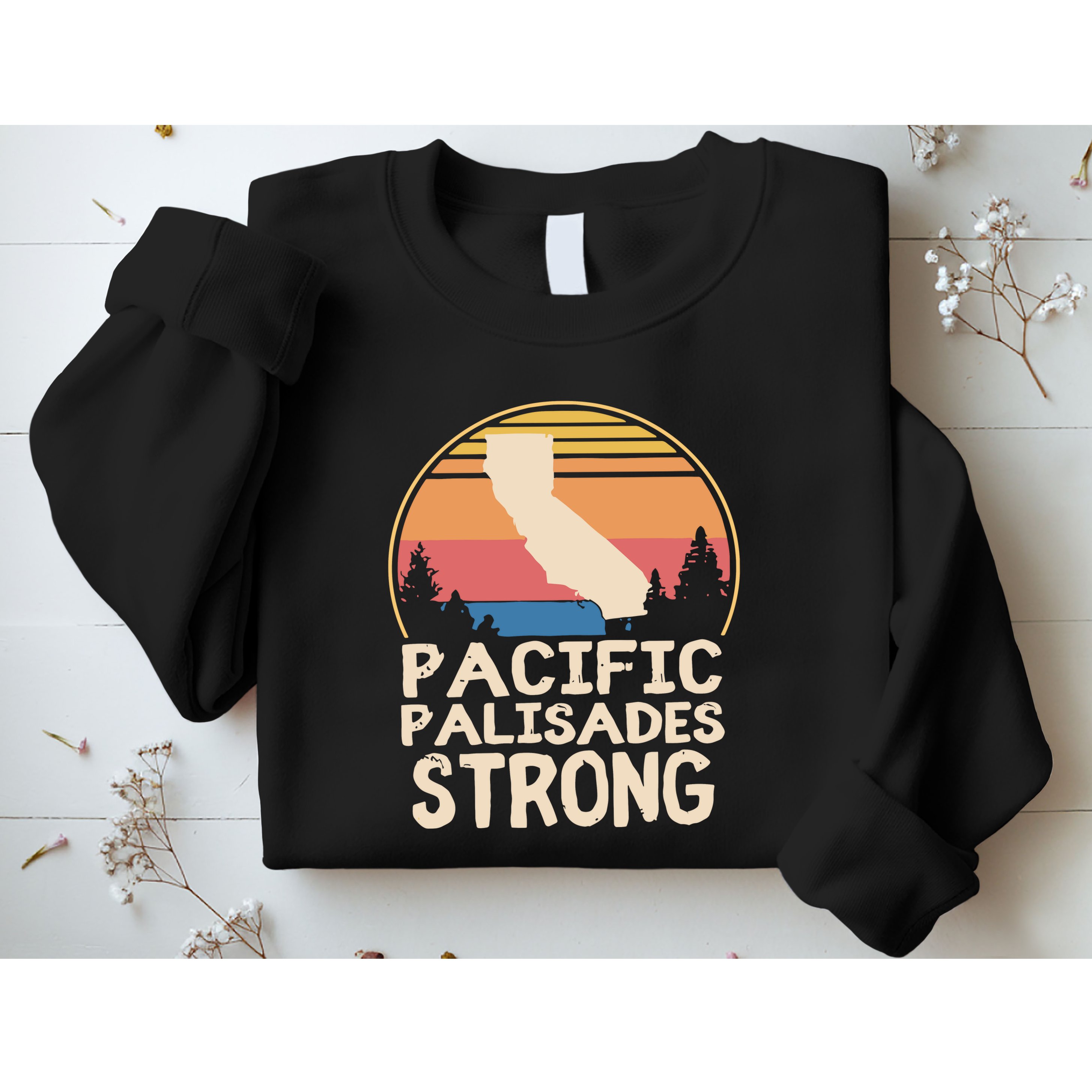 Pacific Palisades Wildfire Survivor California Strong Sweatshirt