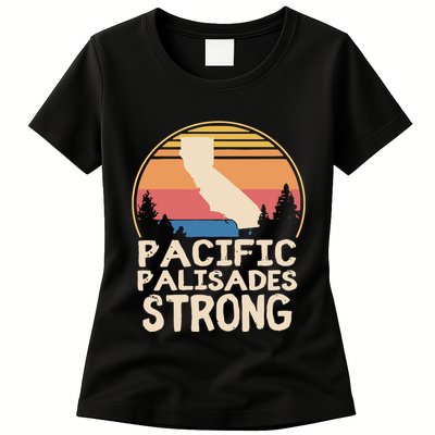 Pacific Palisades Wildfire Survivor California Strong Womens T-Shirt