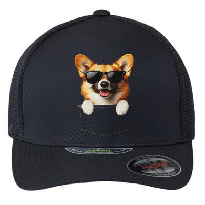 Pocket Pembroke Welsh Corgi Cute Dog Lover Owner Gift Flexfit Unipanel Trucker Cap