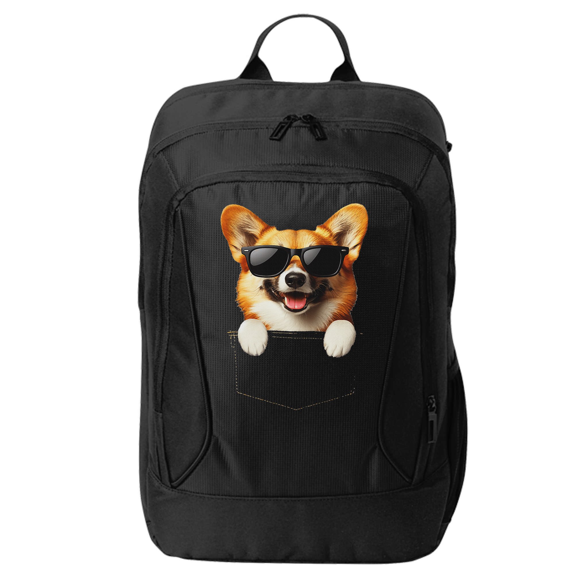 Pocket Pembroke Welsh Corgi Cute Dog Lover Owner Gift City Backpack