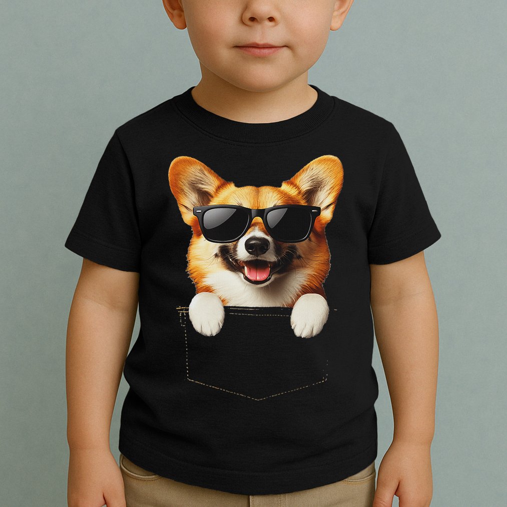 Pocket Pembroke Welsh Corgi Cute Dog Lover Owner Gift Toddler T-Shirt