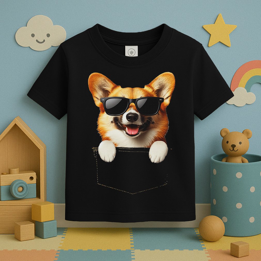 Pocket Pembroke Welsh Corgi Cute Dog Lover Owner Gift Toddler T-Shirt