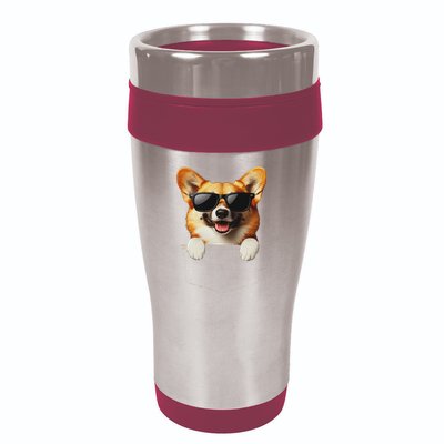 Pocket Pembroke Welsh Corgi Cute Dog Lover Owner Gift 16oz Travel Tumbler
