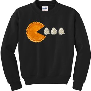 Pumpkin Pie With Whipped Cream Thanksgiving Kids Sweatshirt