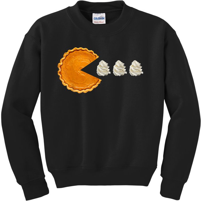 Pumpkin Pie With Whipped Cream Thanksgiving Kids Sweatshirt