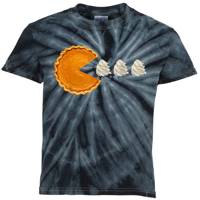 Pumpkin Pie With Whipped Cream Thanksgiving Kids Tie-Dye T-Shirt