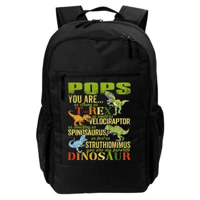 Popssaurus Pops You Are As Strong As T Rex Funny Dinosaur Gift Backpack