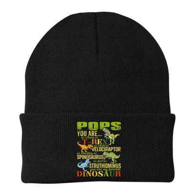 Popssaurus Pops You Are As Strong As T Rex Funny Dinosaur Gift Beanie